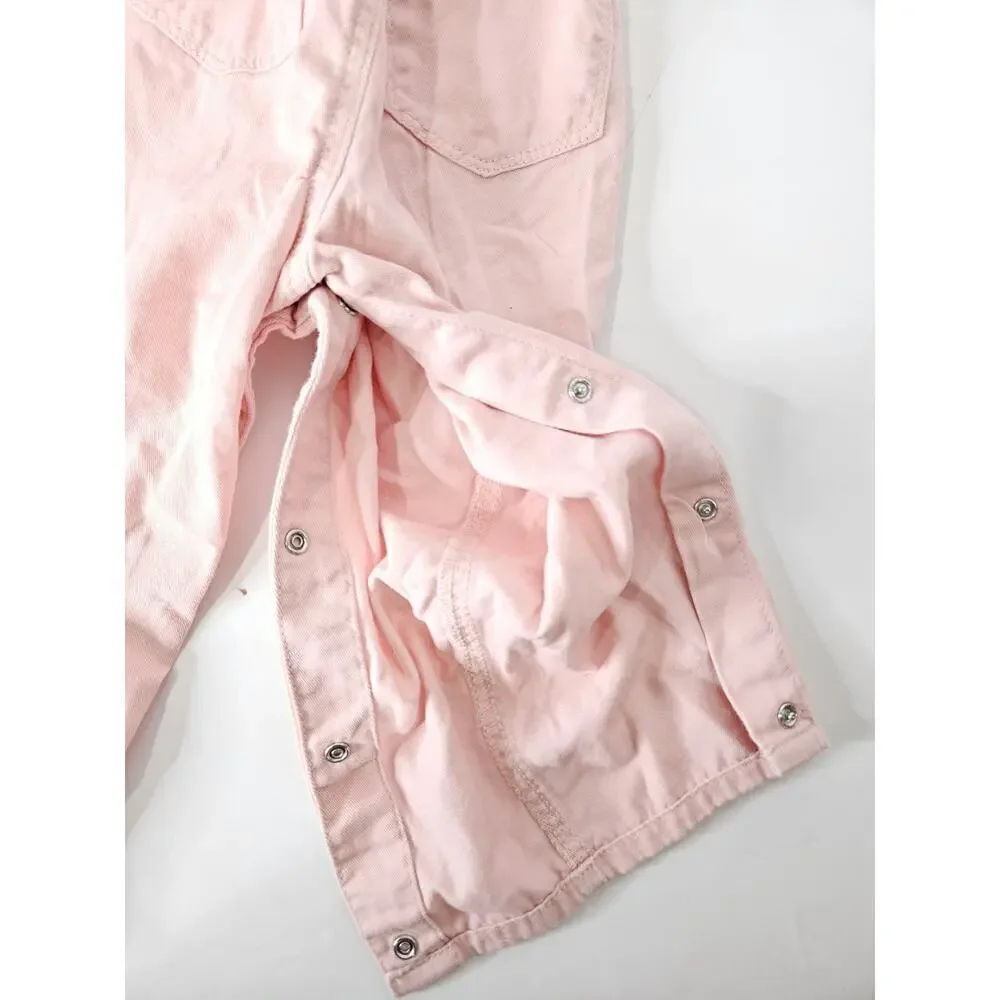 OshKosh B’Gosh Overalls 24M Pink Denim Farm Work Western Rodeo Riding Ranch